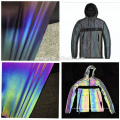 High visible soft waterproof rainbow reflective stretch textile/fabric